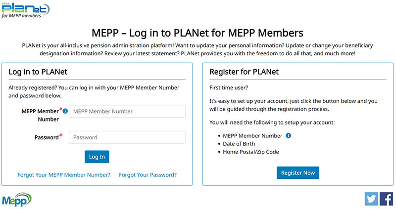 Member online account login