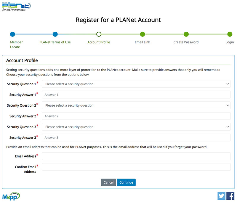 Member Account Registration